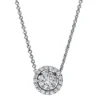 Collier aus 750 Gold Weißgold 26 Diamanten 0,41ct TW-SI L:45cm