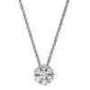 Collier aus 585 Weißgold 6 Brillanten 0,4ct TW-SI 1 Brillant 0,14ct TW-SI L:42cm