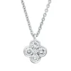 Collier aus 750 Weißgold 4 Brillanten 0,18ct TW-SI 1 Brillant 0,01ct TW-SI L:45cm