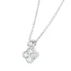 Collier aus 750 Weißgold 4 Brillanten 0,18ct TW-SI 1 Brillant 0,04ct TW-SI L:45cm