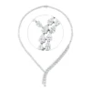 Collier aus 750 Weißgold 122 Diamanten Tropfen-Schliff 14,93ct F-VSI L:42cm