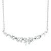Collier aus 750 Weißgold 25 Diamanten Trapez-Schliff 0,78ct TW-SI L:43,2cm