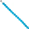 Collier Edelsteinkette aus türkis farbenem Magnesith Edelstahl, Damen, 45cm