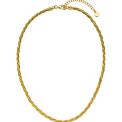 Collier Halskette aus 925 Silber vergoldet 3-reihig gedreht 42-47cm Silberkette