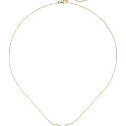 Collier Halskette Halsschmuck Rundankerkette mit Anhänger 585 Gelbgold 42-45cm