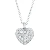 Collier Herz aus 750 Gold Weißgold 52 Brillanten 0,73ct TW-VSI/SI L:41cm