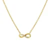 Collier Infinity aus 750 Gold Gelbgold 8 Brillanten 0,03ct TW-SI L:45,7cm