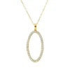 Collier Kreis aus 750 Gold Gelbgold 37 Diamanten 0,19ct TW-SI L:45cm