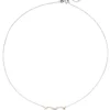 Collier Unendlichkeit Infinity Symbol 5 Diamanten 0.05Ct W/SI 585 Gold Halskette