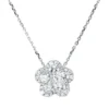 Collier 750 Weißgold 6 Brillanten 1,2ct TW-SI 25 Brillanten 0,3ct TW-SI L:43,2cm