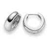 Creole Creolen 13,5x5,5mm 585 Gold Weißgold Ohrringe Ohrschmuck rund