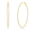 Creolen aus 750 Gold Gelbgold 202 Brillanten 1,04ct TW-SI 51,5x1,3mm