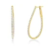 Creolen aus 750 Gold Gelbgold 82 Brillanten 1,45ct TW-SI 37,3x1,7mm