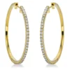 Creolen aus 750 Gold Gelbgold 56 Brillanten 0,51ct TW-SI 29,5x1,4mm