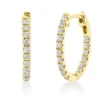 Creolen aus 750 Gold Gelbgold 32 Brillanten 0,47ct TW-SI 16,7x1,9mm