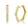 Creolen aus 750 Gold Gelbgold 20 Brillanten 0,5ct TW-SI 20,7x2,3mm