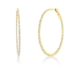 Creolen aus 750 Gold Gelbgold 158 Brillanten 1,19ct TW-SI 43,8x1,4mm