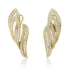 Creolen aus 750 Gold Gelbgold 184 Brillanten 4,11ct TW-VSI 44,2x16mm