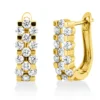 Creolen aus 750 Gold Gelbgold 26 Brillanten 0,77ct TW-SI 14,3x4,8mm