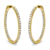 Creolen aus 750 Gold Gelbgold 74 Brillanten 1,95ct TW-SI 31,5x2,5mm