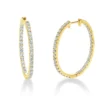 Creolen aus 750 Gold Gelbgold 70 Brillanten 1,81ct TW-SI 29,7x2,1mm