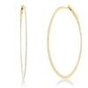 Creolen aus 750 Gold Gelbgold 324 Diamanten 0,68ct TW-SI 57,6x1mm