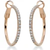 Creolen aus 750 Gold Rotgold 34 Brillanten 0,97ct TW-VSI 32,7x2mm