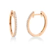 Creolen aus 750 Gold Rotgold 44 Brillanten 0,13ct TW-SI 14,9x1,2mm