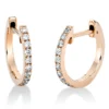 Creolen aus 750 Gold Rotgold 20 Brillanten 0,21ct TW-SI 14,3x1,4mm