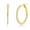 Creolen aus 750 Gold Rotgold 78 Diamanten 0,18ct TW-SI
