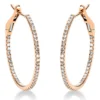 Creolen aus 750 Gold Rotgold 86 Diamanten 0,23ct TW-SI 23,4x1mm