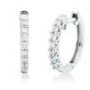 Creolen aus 750 Gold Weißgold 14 Brillanten 0,26ct TW-SI 15,8x2,2mm