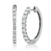 Creolen aus 750 Gold Weißgold 20 Brillanten 0,79ct TW-SI 20,3x2,2mm
