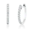 Creolen aus 750 Gold Weißgold 18 Brillanten 0,53ct TW-SI 17,6x2mm