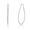 Creolen aus 750 Gold Weißgold 84 Brillanten 0,63ct TW-SI 46,6x1,9mm