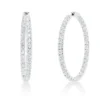 Creolen aus 750 Gold Weißgold 70 Brillanten 6,39ct TW-SI 43,6x3,4mm