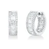 Creolen aus 750 Gold Weißgold 118 Diamanten 2,6ct F-VSI 15,4x4,5mm