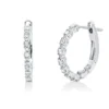 Creolen aus 750 Gold Weißgold 38 Diamanten 0,29ct TW-SI 16,6x1,6mm