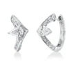 Creolen aus 750 Gold Weißgold 58 Diamanten 2,59ct F-IF 21,1x11,5mm