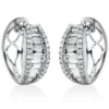 Creolen aus 750 Gold Weißgold 74 Diamanten 1,63ct TW-SI 16,7x6,6mm