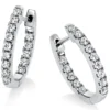 Creolen aus 950 Platin 28 Brillanten 0,59ct TW-SI 16,8x2mm