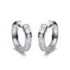 Creolen aus 750 Weißgold 32 Diamanten Baguette-Schliff 0,65ct TW-SI 15,9x3,8mm