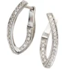 Creolen Creole 20.3mm 42 Brillanten 0.273Ct 585 Weißgold Goldohrringe