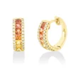 Creolen 750 Gelbgold 14 Saphire 0,98ct gelb 48 Brillanten 0,19ct TW-SI 12,5x4,4mm