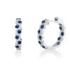 Creolen 585 Weißgold 20 Saphire 1,3ct blau 68 Brillanten 0,76ct W-PI 21,2x4,6mm