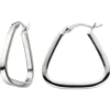Creolen 2,1x20,2mm Silbercreolen 925 Silber rhodiniert Ohrschmuck Ohrringe