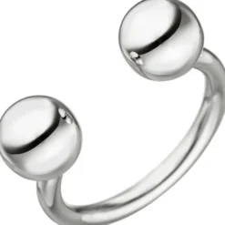 Damenring Ring Kugelring offener Silberring, 8mm Kugel, 925 Sterling-Silber