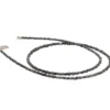Diamantkette Collier schwarze Diamanten Rohdiamanten grau-anthrazit 925 Silber