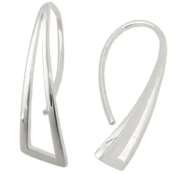 Durchzieher 30x8mm Ohrhaken Dreieck 925 Silber Ohrhänger Ohrschmuck