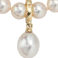 Einhänger Anhänger mit Süßwasser Zuchtperle, 585 Gold Gelbgold, Damen